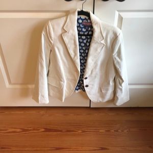 Vineyard Vines ivory corduroy blazer L
